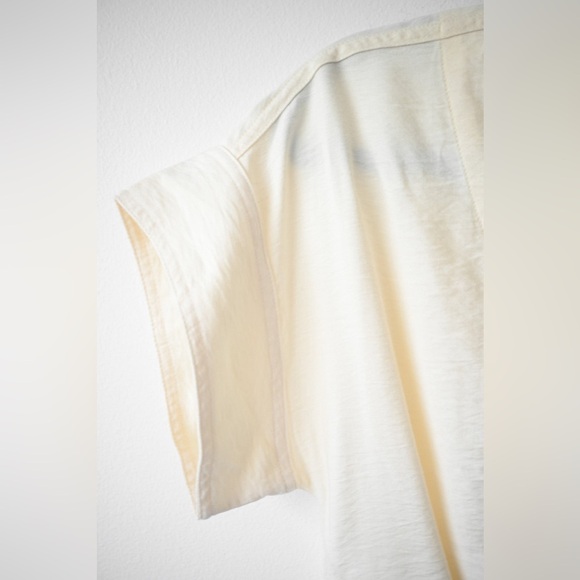 Madewell Pleated Short Sleeve Blouse NWT - Picture 5 of 9